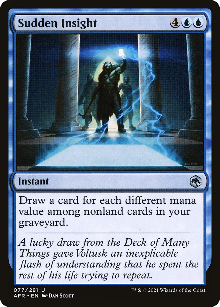 Sudden Insight (AFR-077)  Foil - Adventures in the Forgotten Realms