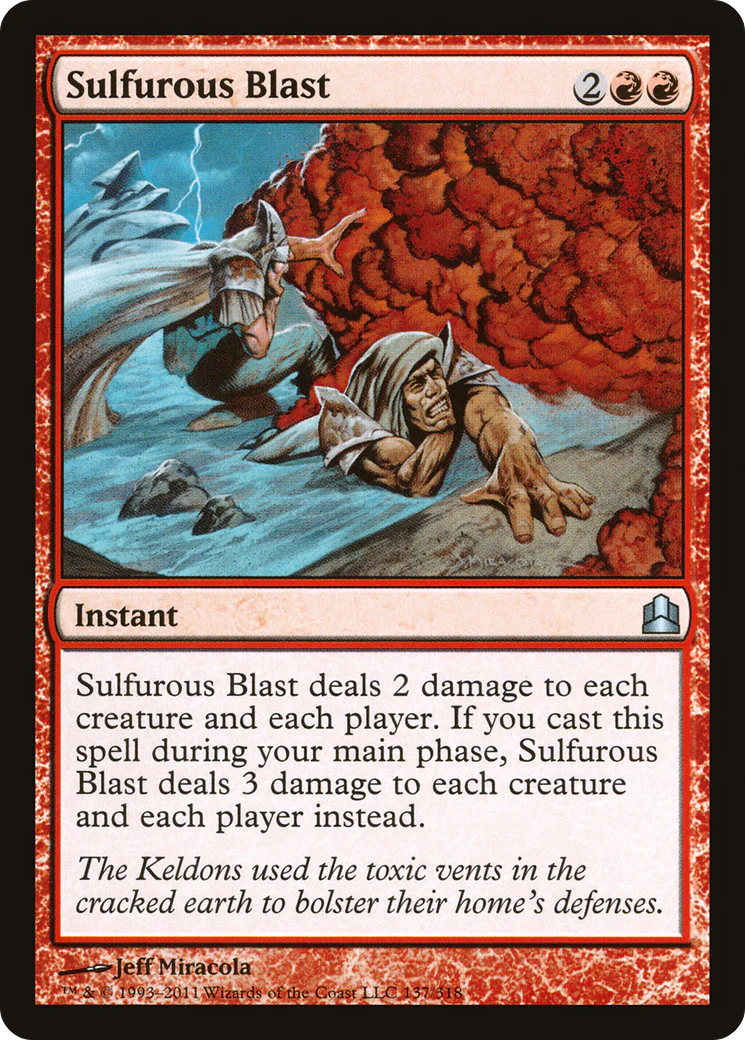 Sulfurous Blast (CMD-137)  - Commander 2011