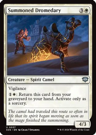 Summoned Dromedary (SOS-037)  Foil - Secrets of Strixhaven