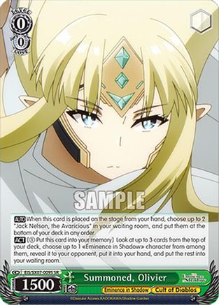 Summoned, Olivier (SR) (EIS/SX07-009S) - The Eminence in Shadow