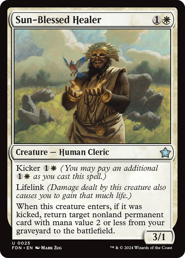 Sun-Blessed Healer (FDN-025)  - Foundations