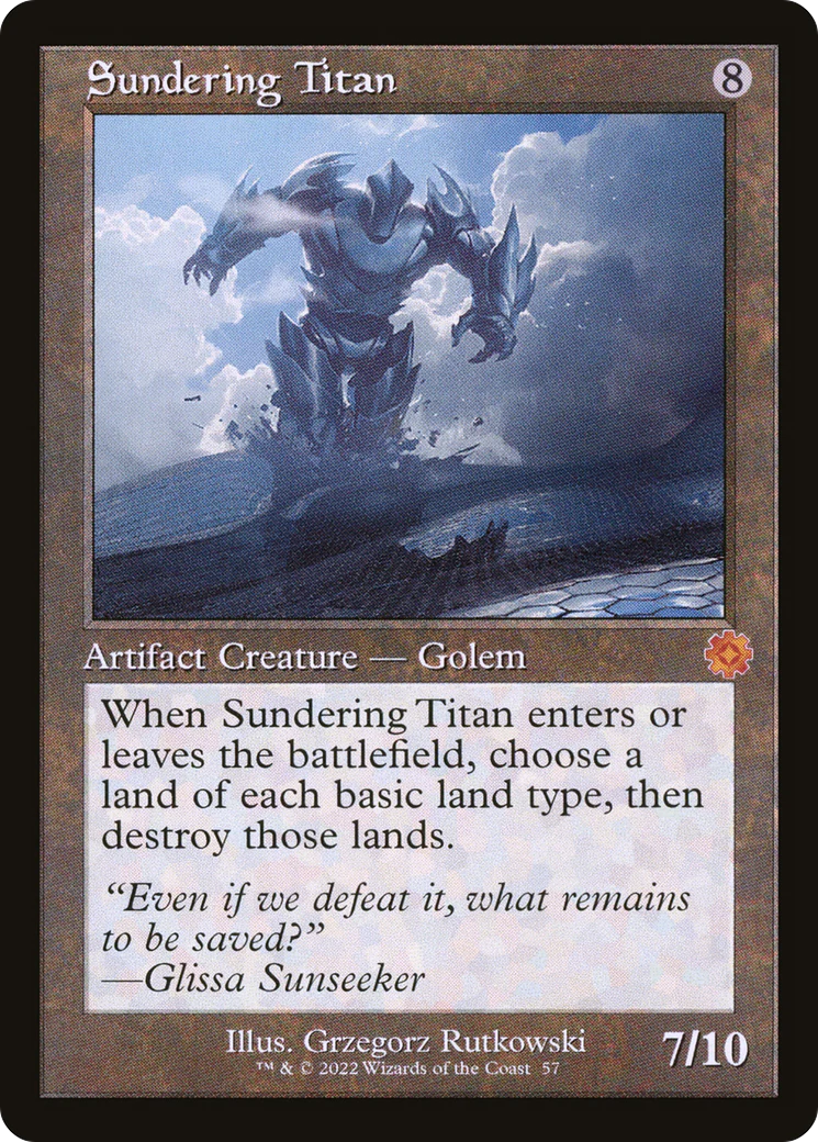 Sundering Titan (BRR-057)  Foil - The Brothers' War Retro Artifacts