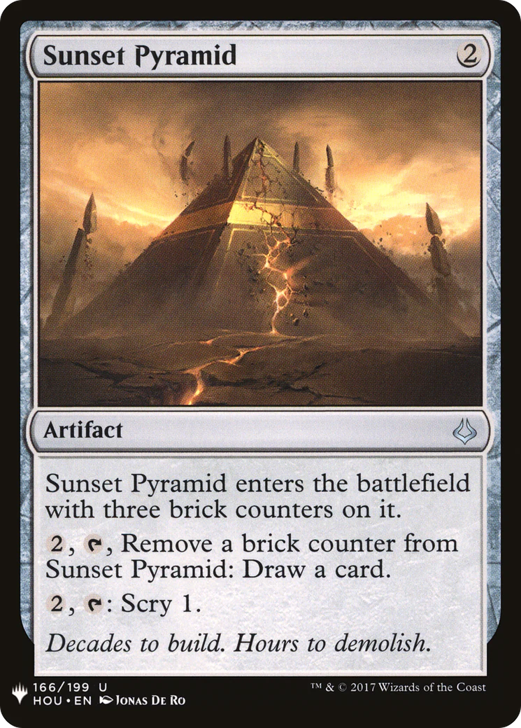 Sunset Pyramid (LIST-166)  - The List