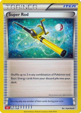 Super Rod (CLC) 027/034  - Holofoil Trading Card Game Classic - Classic Collection