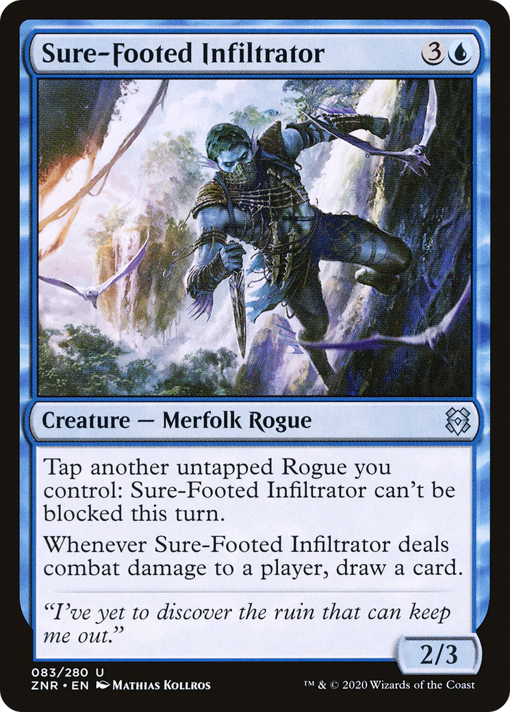 Sure-Footed Infiltrator (ZNR-083)  Foil - Zendikar Rising