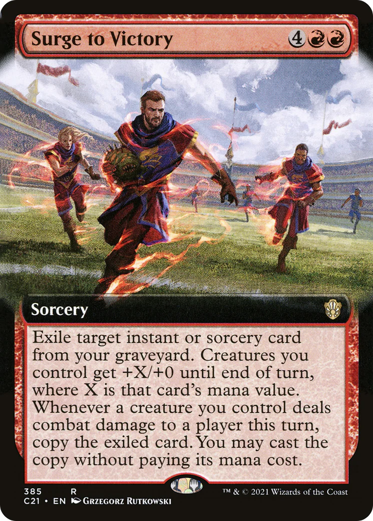 Surge to Victory (Extended Art) (C21-385)  - Commander 2021: (Extended Art)