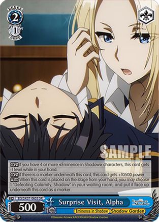 Surprise Visit, Alpha (SR) (EIS/SX07-065S) - The Eminence in Shadow