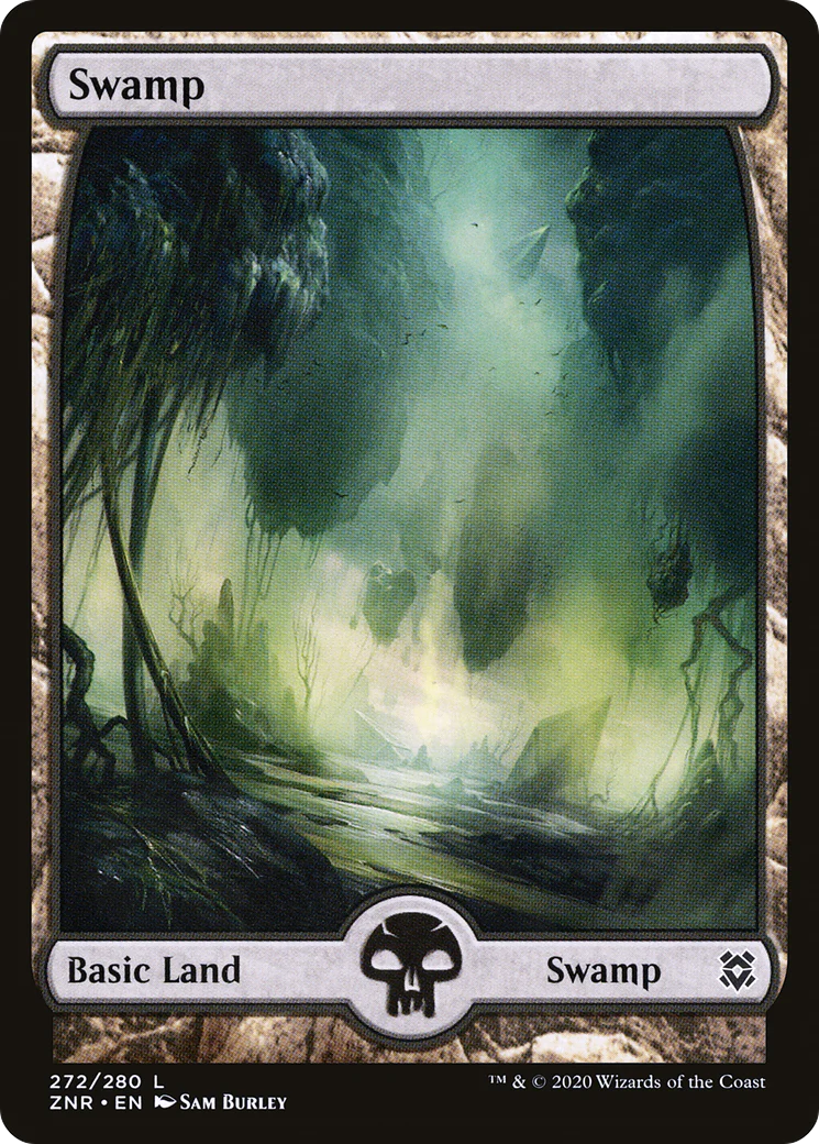 Swamp (272) - Full Art (ZNR-272)  Foil - Zendikar Rising