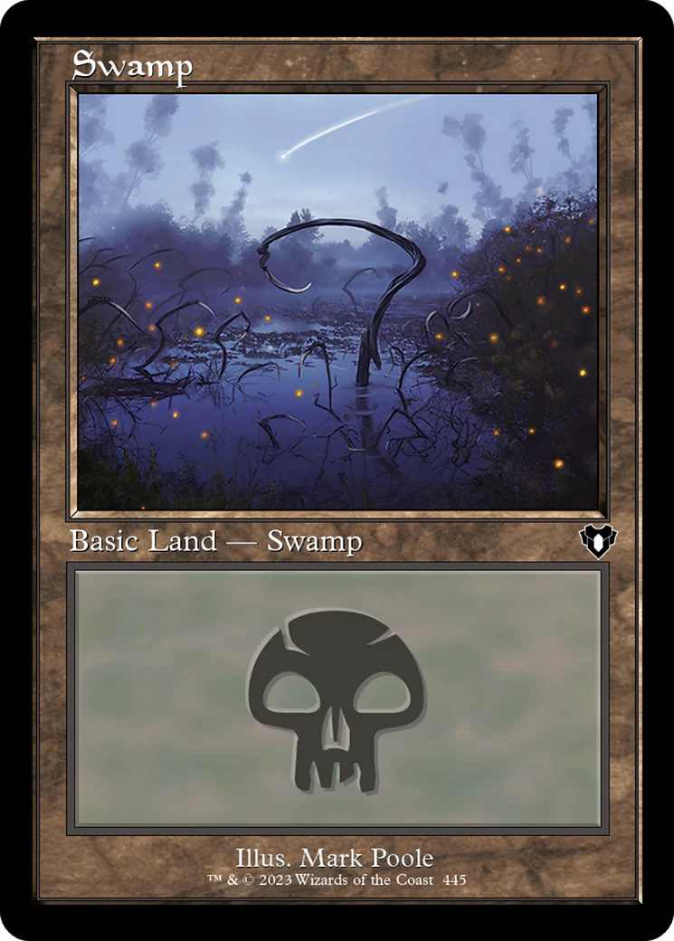 Swamp (445) (Retro Frame) (CMM-445)  - Commander Masters