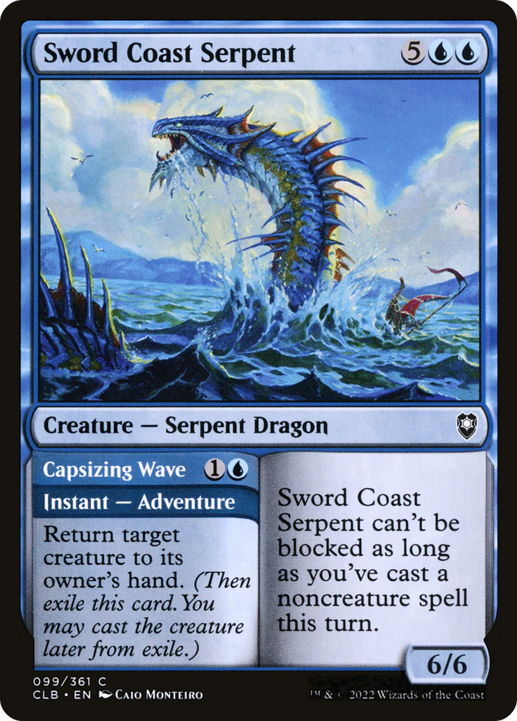Sword Coast Serpent (CLB-099) Foil - Commander Legends: Battle for Baldur's Gate