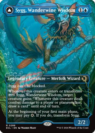 Sygg, Wanderwine Wisdom (Borderless) (ECL-288) Foil - Lorwyn Eclipsed