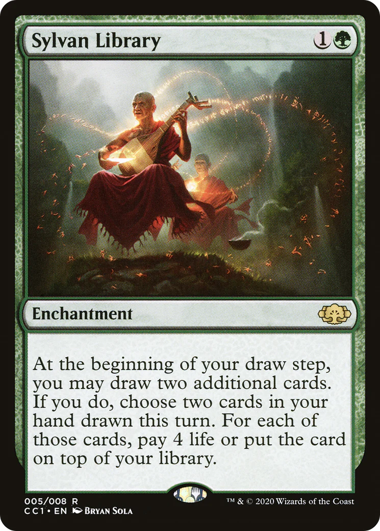 Sylvan Library (CC1-005) Foil - Commander Collection: Green