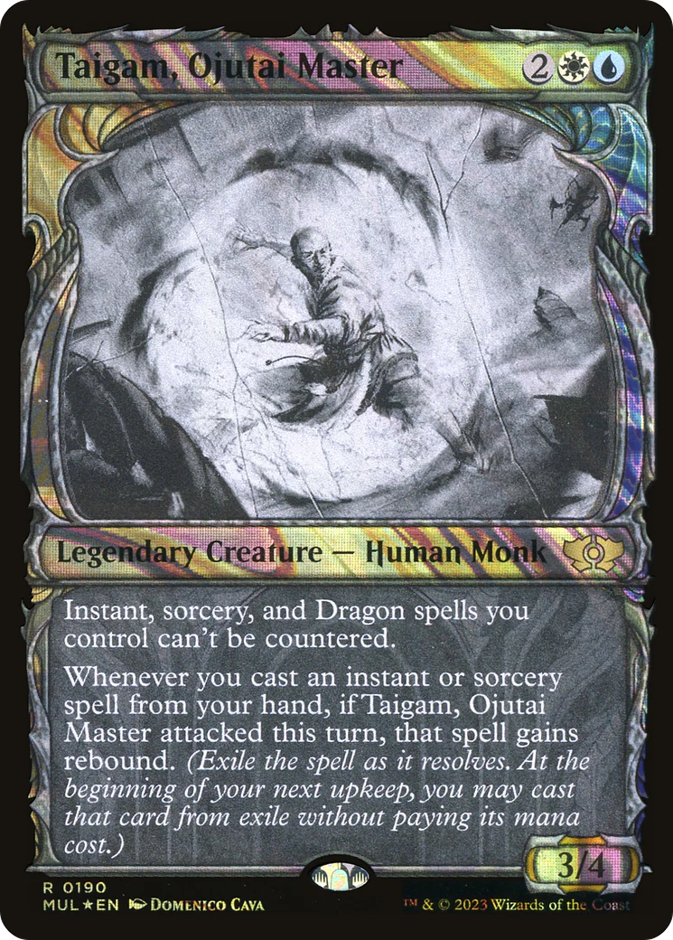 Taigam, Ojutai Master (Halo Foil) (MUL-190)  Foil - Multiverse Legends: (Showcase)