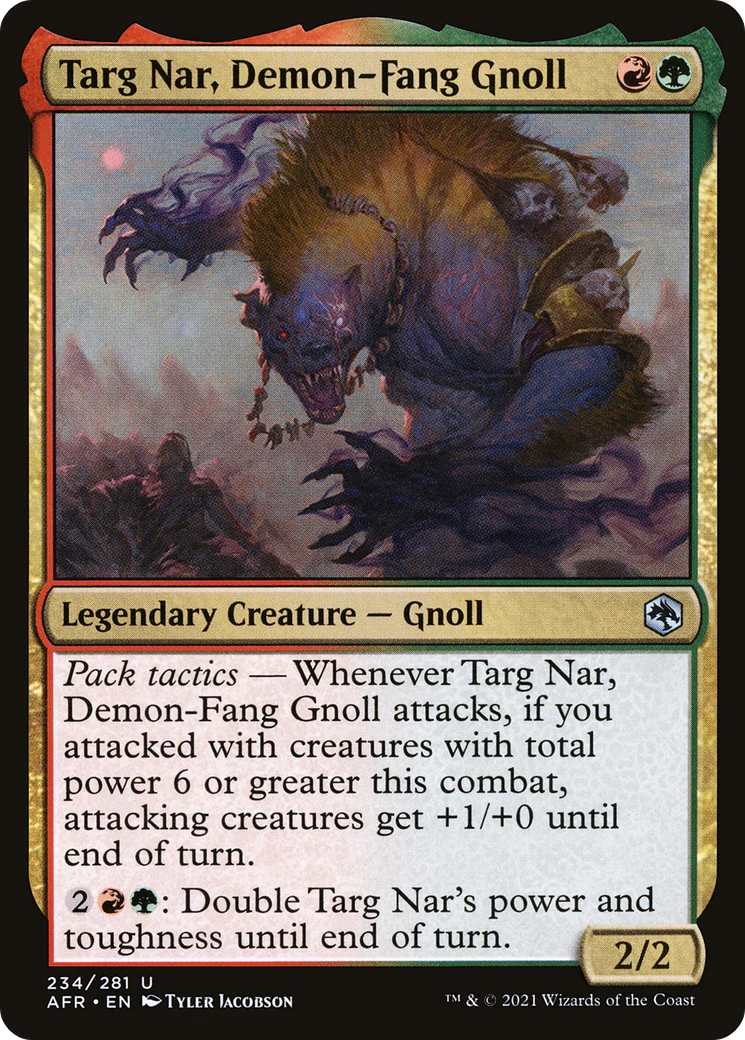 Targ Nar, Demon-Fang Gnoll (AFR-234)  - Adventures in the Forgotten Realms