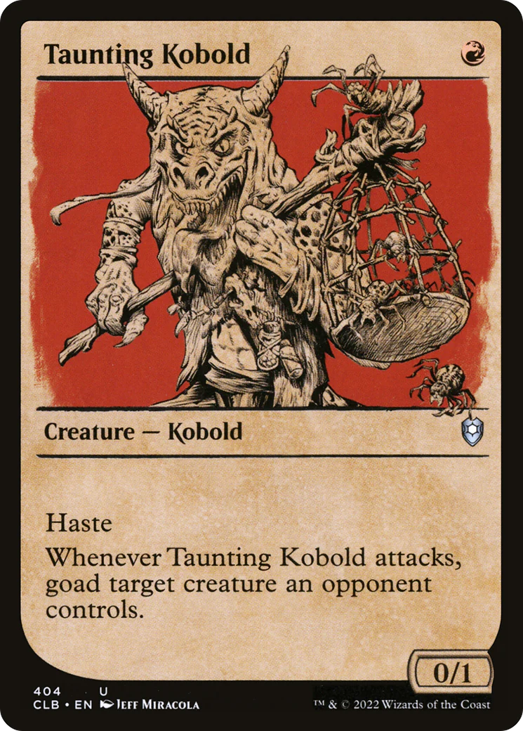 Taunting Kobold (Showcase) (CLB-404)  Foil - Commander Legends: Battle for Baldur's Gate: (Showcase)