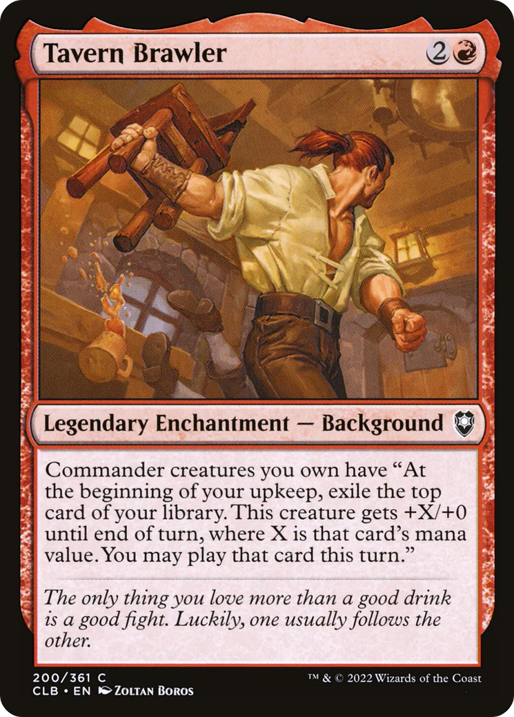 Tavern Brawler (CLB-200)  Foil - Commander Legends: Battle for Baldur's Gate