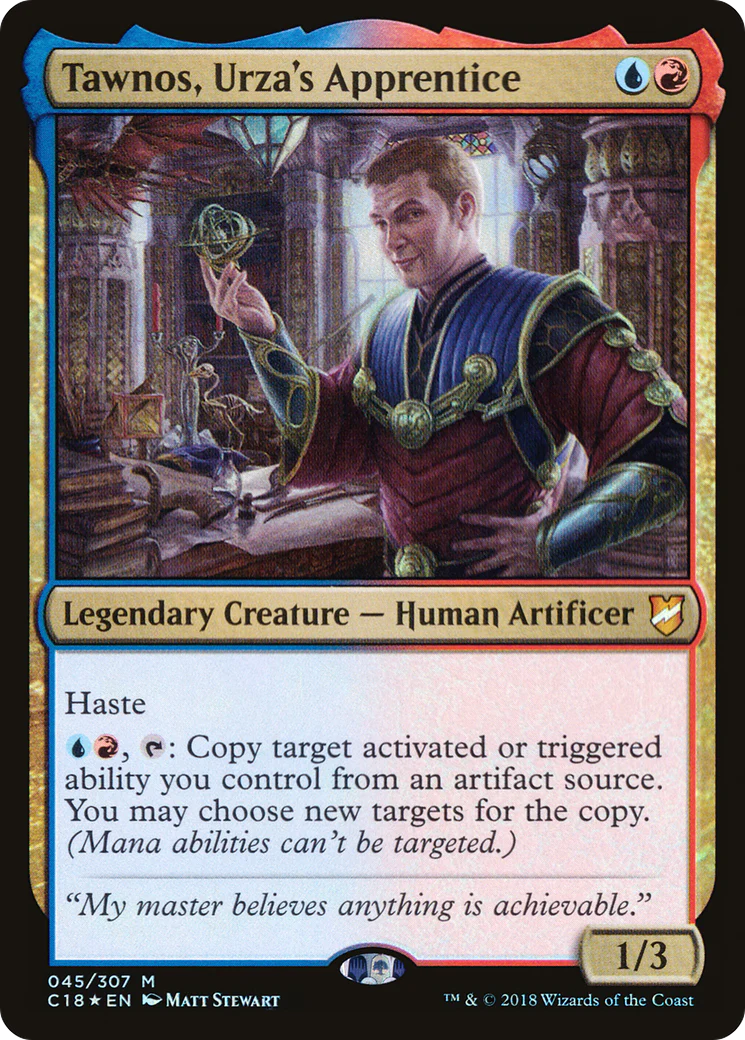 Tawnos, Urza's Apprentice (C18-045)  Foil - Commander 2018