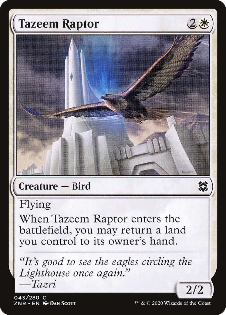 Tazeem Raptor (ZNR-043)  Foil - Zendikar Rising