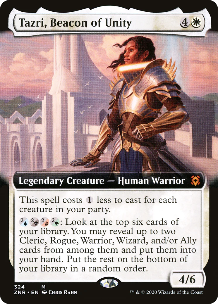 Tazri, Beacon of Unity (Extended Art) (ZNR-324)  - Zendikar Rising