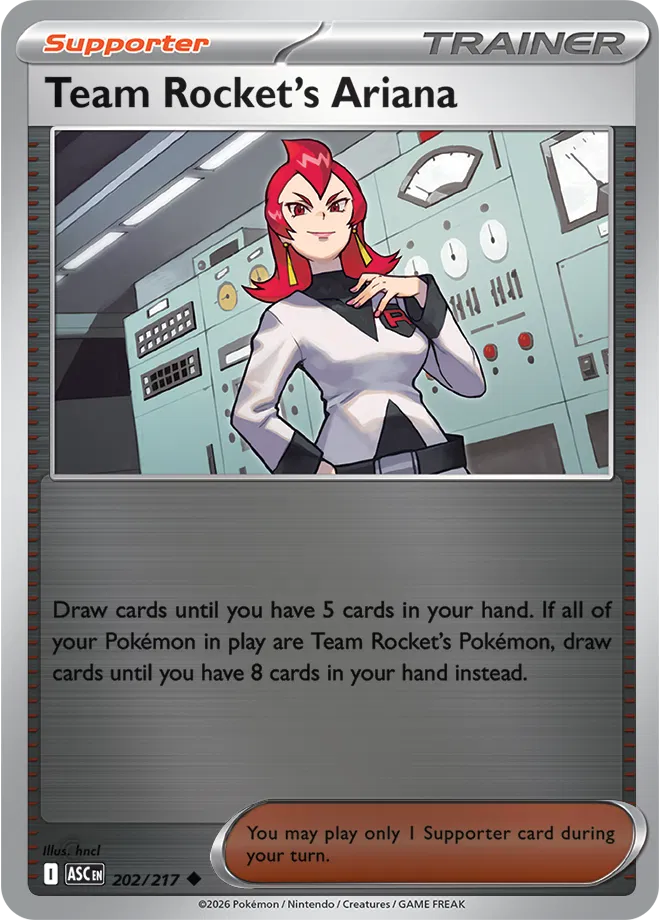 Team Rocket's Ariana 202  - Reverse Holofoil ME Ascended Heroes - Uncommon