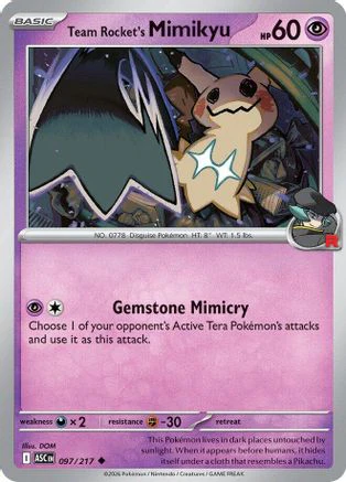 Team Rocket's Mimikyu 097/217  ME Ascended Heroes