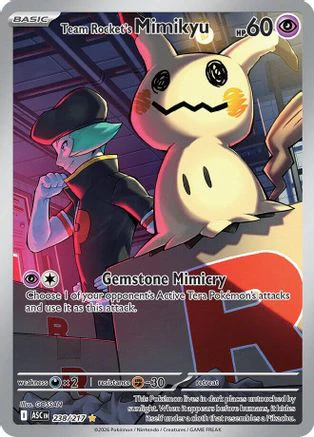 Team Rocket's Mimikyu 238/217 - Holofoil ME Ascended Heroes