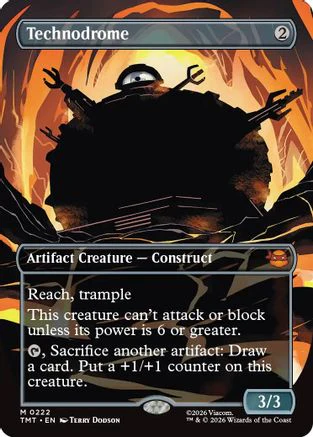 Technodrome (Borderless) (TMT-222)  Foil - Teenage Mutant Ninja Turtles