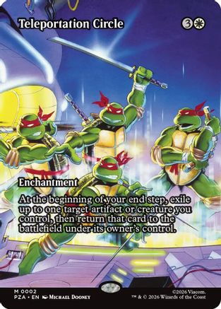 Teleportation Circle (Borderless) (PZA-002)  Foil - Teenage Mutant Ninja Turtles Eternal-Legal