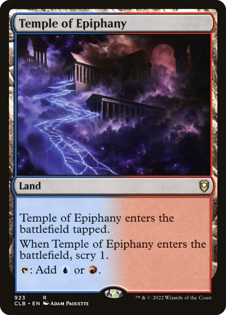 Temple of Epiphany (CLB-923) - Commander Legends: Battle for Baldur's Gate