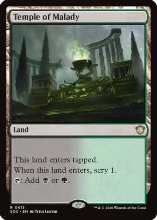 Temple of Malady (SOC-413)  - Commander: Secrets of Strixhaven