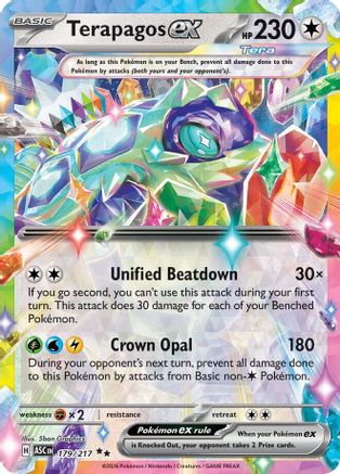 Terapagos ex 179/217  - Holofoil ME Ascended Heroes - Double Rare