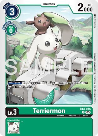 Terriermon - BT3-046 (Foil Reprint) (BT3-046) - Advanced Booster Digimon Generation Foil