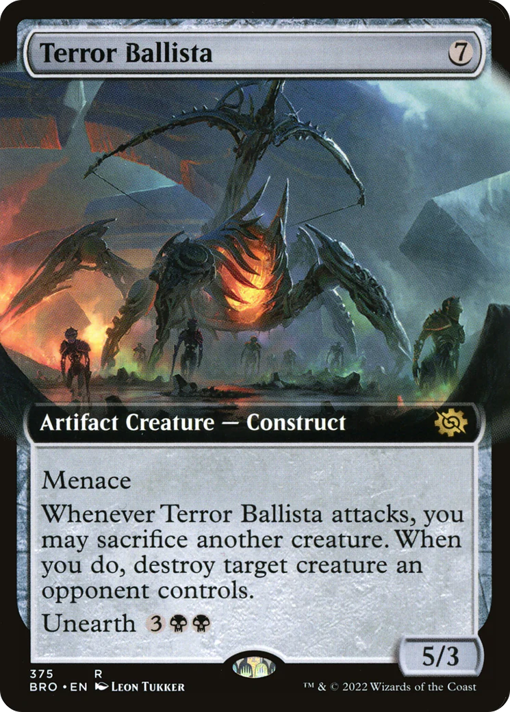 Terror Ballista (Extended Art) (BRO-375)  - The Brothers' War: (Extended Art)