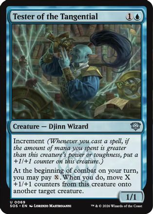 Tester of the Tangential (SOS-069)  Foil - Secrets of Strixhaven