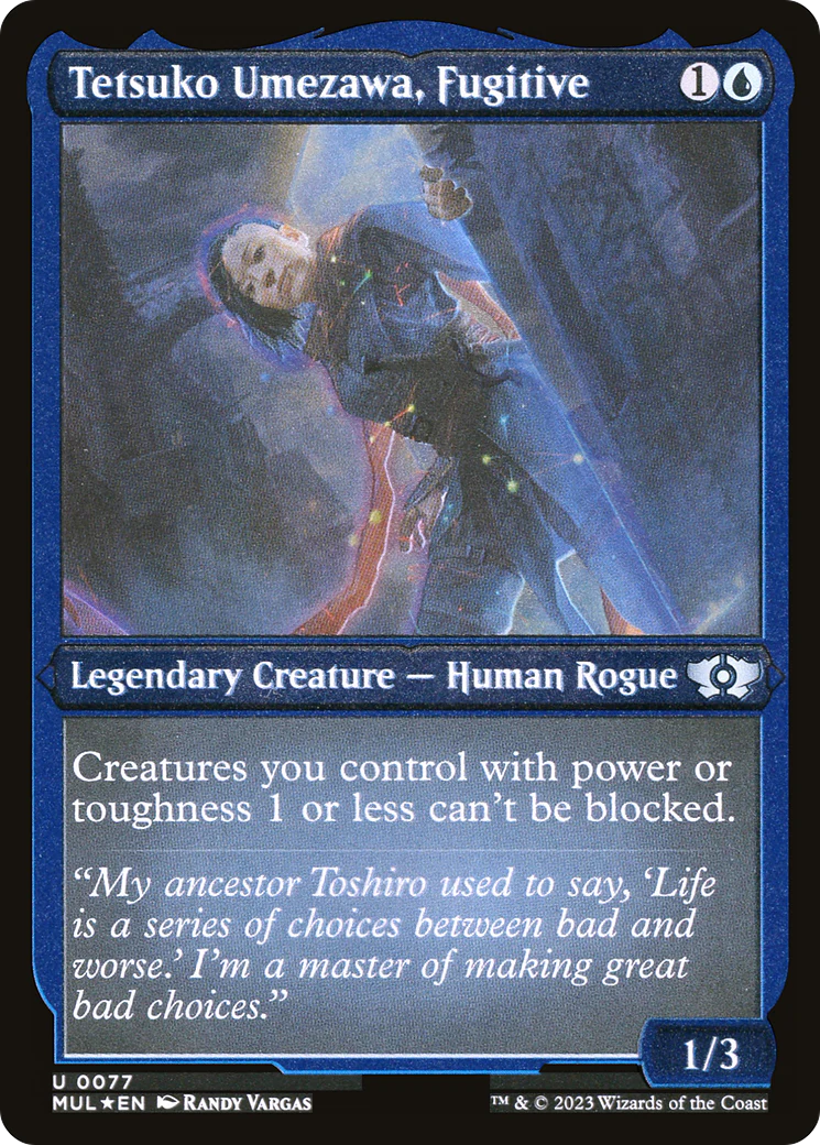 Tetsuko Umezawa, Fugitive (Foil Etched) (MUL-077)  Foil - Multiverse Legends