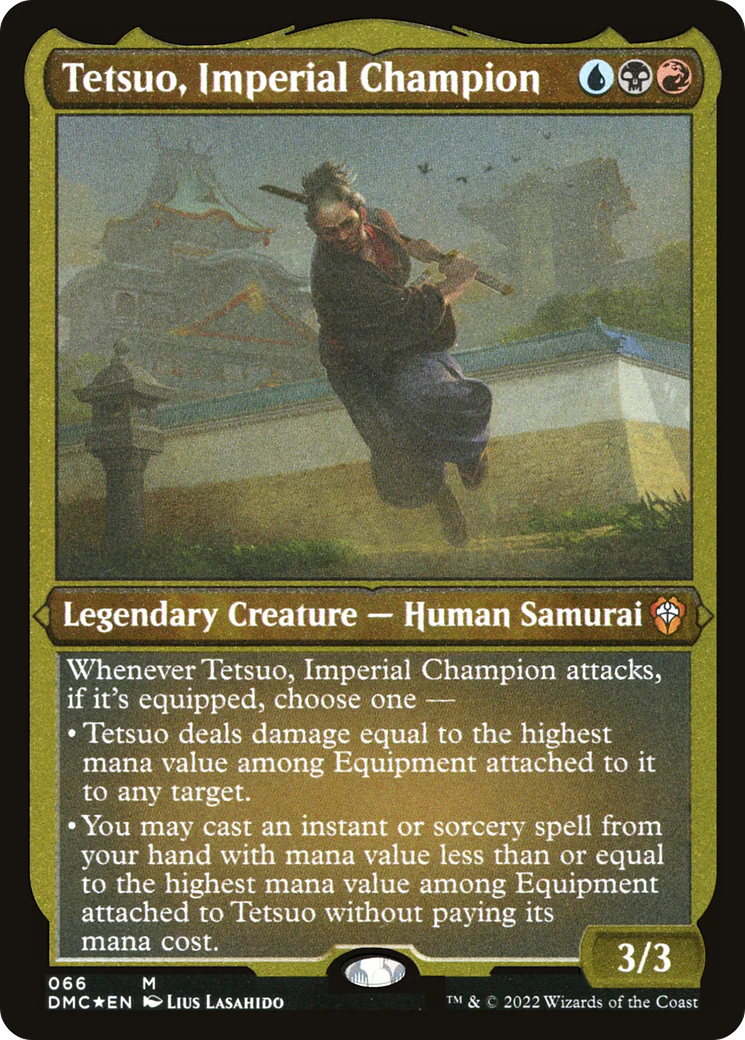 Tetsuo, Imperial Champion (DMC-066)  Etched Foil - Dominaria United Commander