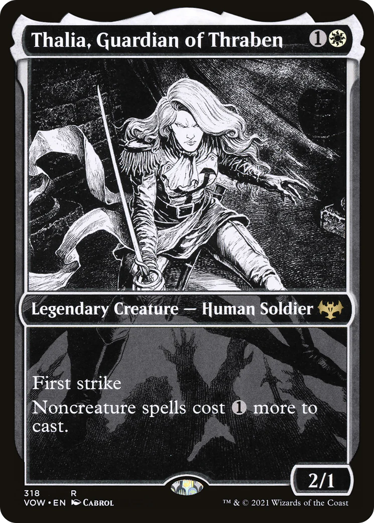 Thalia, Guardian of Thraben (Showcase) (VOW-318)  - Innistrad: Crimson Vow: (Showcase)
