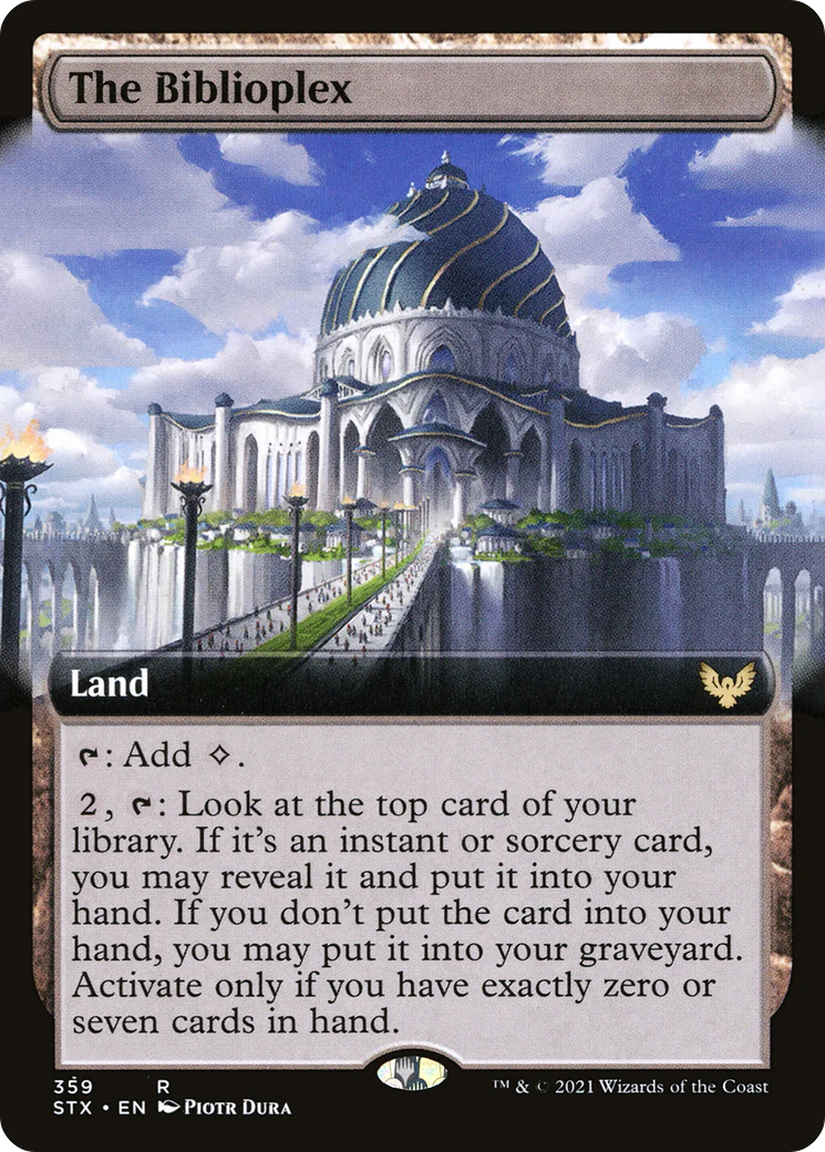 The Biblioplex (Extended Art) (STX-359)  Foil - Strixhaven: School of Mages: (Extended Art)