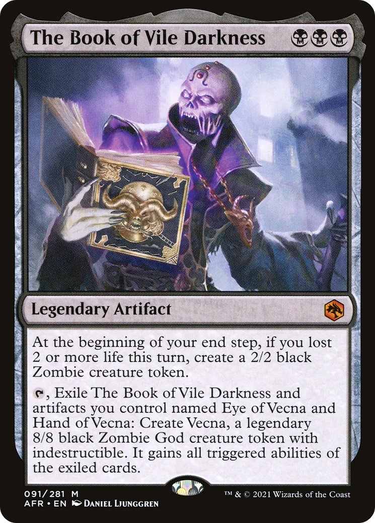 The Book of Vile Darkness (AFR-091)  Foil - Adventures in the Forgotten Realms