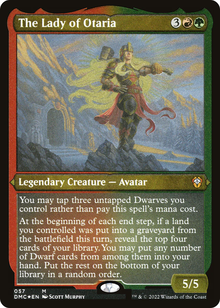 The Lady of Otaria (DMC-057)  Etched Foil - Dominaria United Commander