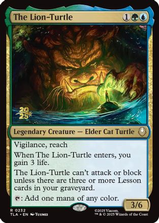 The Lion-Turtle (PRE-232)  Foil - Prerelease Cards