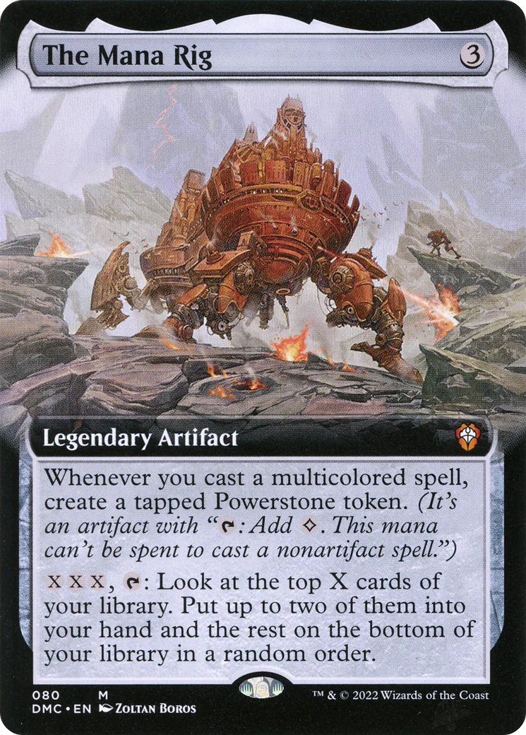 The Mana Rig (Extended Art) (DMC-080)  Foil - Dominaria United Commander: (Extended Art)