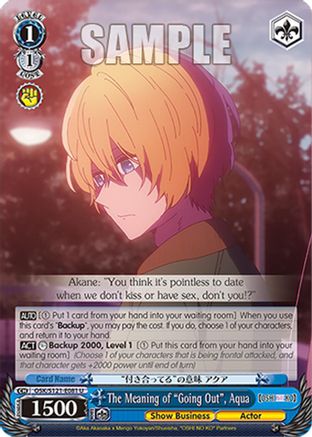 The Meaning of "Going Out", Aqua (OSK/S121-E081 U) - [OSHI NO KO] Vol.2