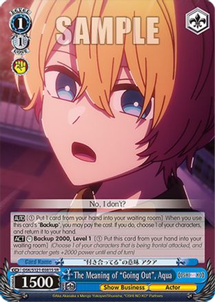 The Meaning of "Going Out", Aqua (SR) (OSK/S121-E081S SR) - [OSHI NO KO] Vol.2