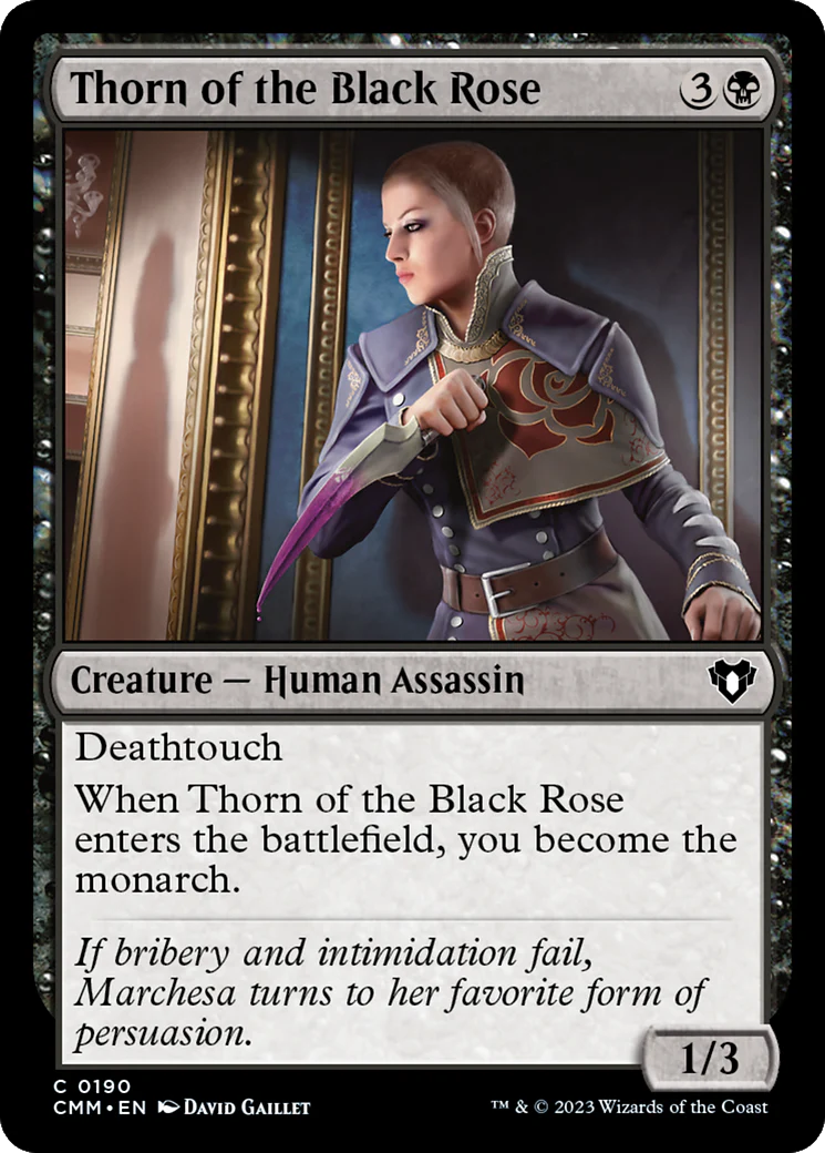Thorn of the Black Rose (CMM-190)  Foil - Commander Masters