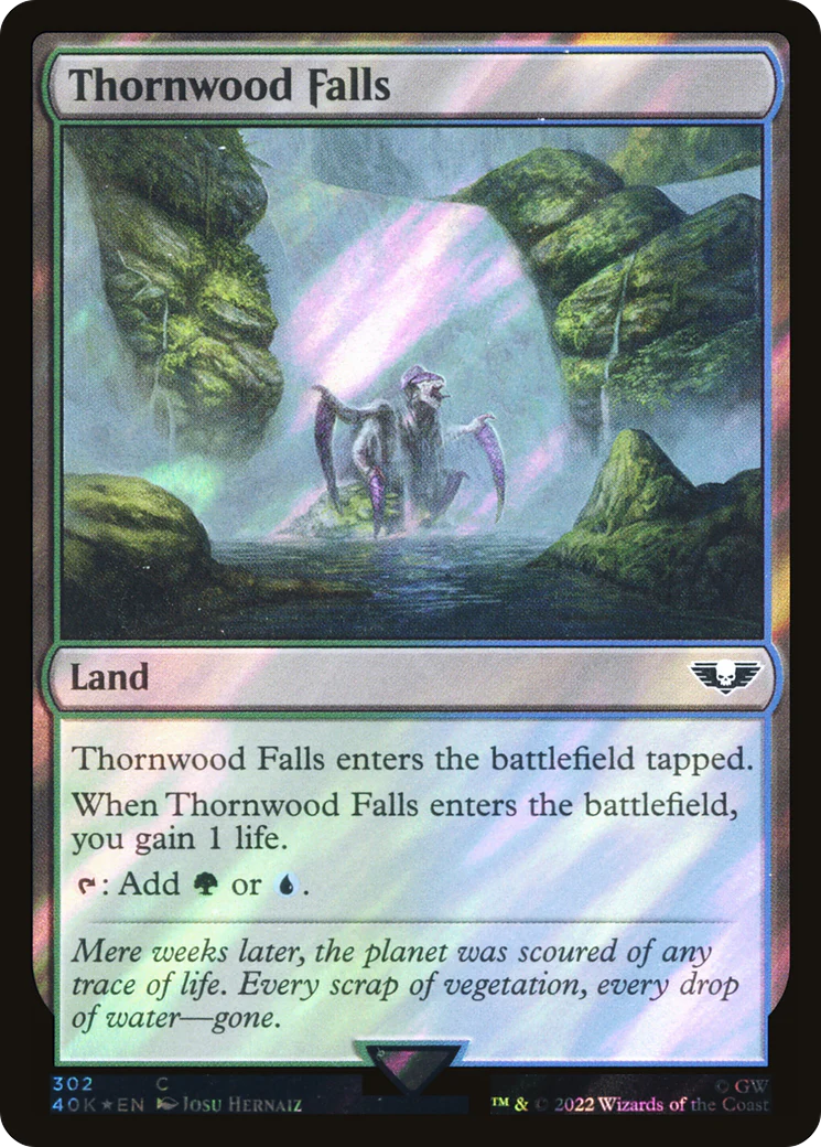 Thornwood Falls (Surge Foil) (40K-302)  Foil - Warhammer 40,000 Commander