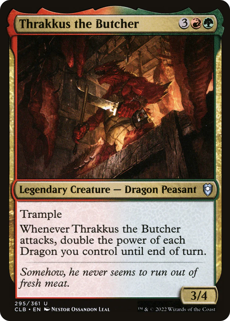 Thrakkus the Butcher (CLB-295)  Foil - Commander Legends: Battle for Baldur's Gate