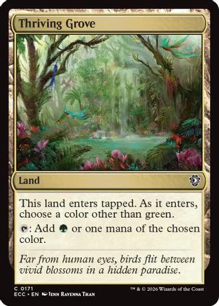 Thriving Grove (ECC-171)  - Commander: Lorwyn Eclipsed