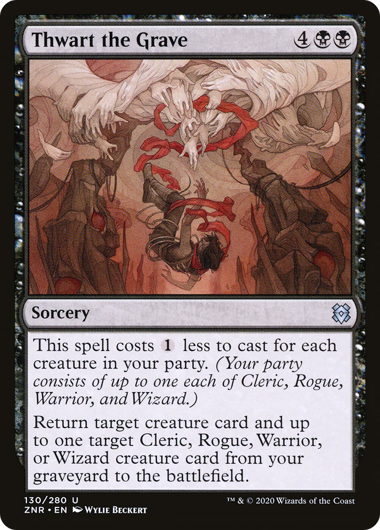 Thwart the Grave (ZNR-130)  - Zendikar Rising