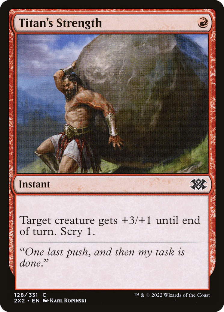 Titan's Strength (2X2-128)  Foil - Double Masters 2022